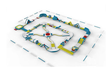 65 Man Inflatable Theme Park Untuk Family Amusement 10 Ft Tinggi