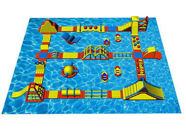 Permainan Olahraga Air Taman Air Tiup Tantangan Splash Island Water Park