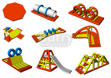 Wake Island Inflatable Water Park Petualangan Inflatable Playground PVC Tarpaulin
