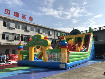 Komersial Peacock Inflatable Playground Untuk Anak / Inflatable Trampoline Theme Park