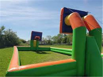 Lapangan Permainan Basket Inflatable Portabel Dengan Shooting Hoop Untuk Anak-Anak