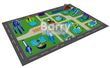 Rencana Musim Panas Datang Taman Hiburan Tiup Bouncer Castle Slide Park