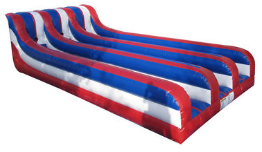 Durable 3 Lane Inflatable Bungee Run Game Balap Bisa Dengan IPS Battle Light