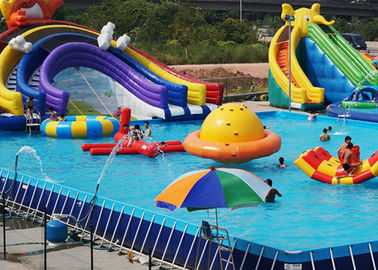 Disesuaikan PVC baja Rectangular Ultra Metal Frame Pool untuk Water Park