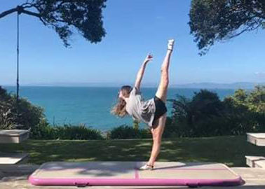 Ringan Dan Mudah Memasang Senam Yoga Mat Bouncing Tiup Dengan Kit Perbaikan