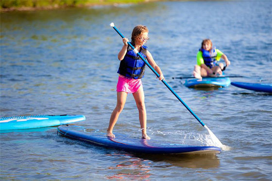 Two Layer 3.2m Inflatable Stand Up Paddle Board Set Untuk Tur