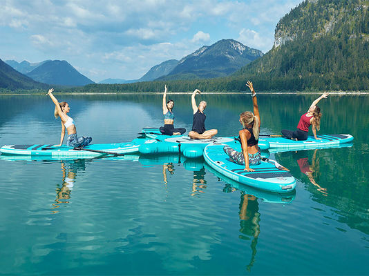 Kebugaran Venus Hub 8 Tempat YOGA Inflatable SUP Platform Paddle Board Docking Station 9'7