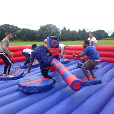 Permainan Inflatable Meltdown Interaktif Olahraga Luar Ruangan Inflatable Sweeper 8 * 8m
