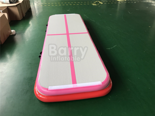 10m 6m 12m 3m Jalur Udara Tiup Kedap Udara Untuk Gym Warna Pink Dan Biru