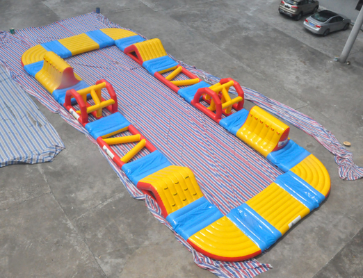 20x18meter Mengambang Inflatable Aquapark Inflatable Water Park Kursus Rintangan
