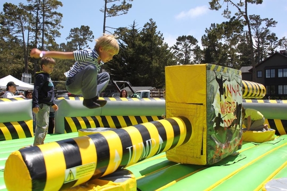 Mesin Game Meltdown Kursus Penghapusan Tiup Tiup Kustom Terpal