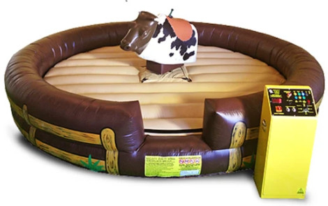 Kasur Tiup Rodeo Mechanical Crazy Bull Untuk Taman Hiburan