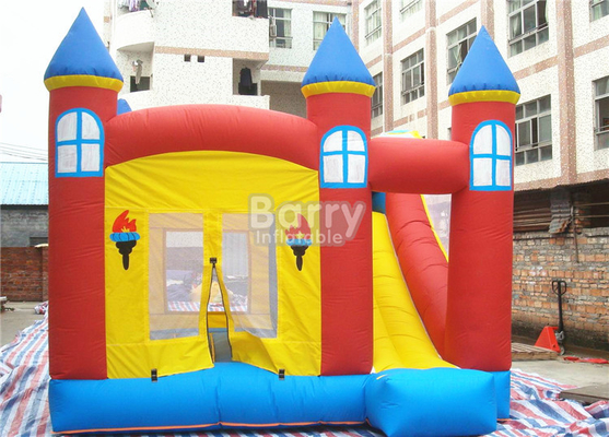 0.55mm PVC Tarpaulin Inflatable Bouncer Slide Tahan Api