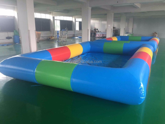 Kolam Renang Inflatable PVC 0.9mm Dewasa Berwarna-warni Untuk Luar Ruangan