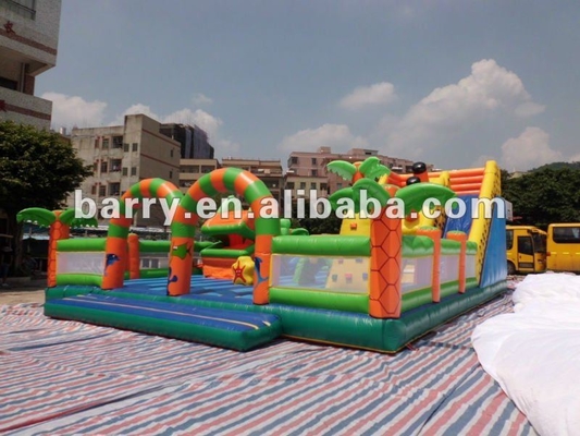 ISO 18000 Inflatable Amusement Park Slide Theme Bouncer Castle