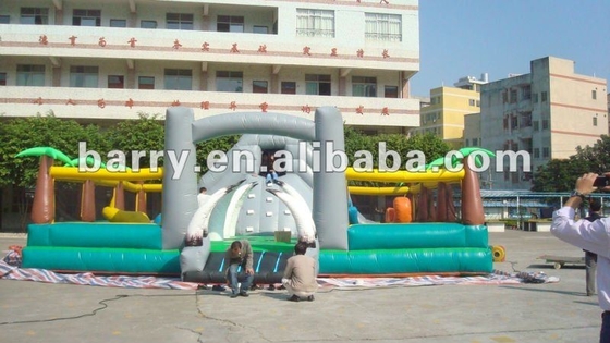 680g/cm2 Taman Hiburan Tiup Anak Lucu Combo Bouncer Slide