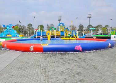 Kolam Air Portable Komersial Di Atas Tanah Dengan Diameter 30m Pengaturan mudah