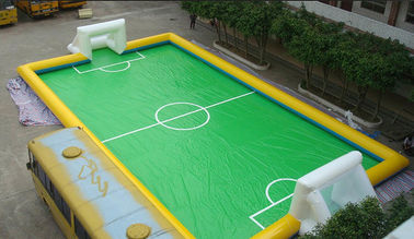 11 Orang PVC Inflatable Football Field, Lapangan Sepak Bola Permainan Tiup untuk Olahraga Terbuka