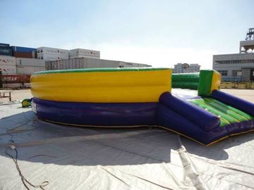 Kompetitif Inflatable Mechanical Bull, PVC Inflatable Mat dengan Mechanical Rodeo Bull Machine