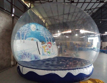 Inflatable Christmas Snow Globe, PVC Tarpaulin Inflatable Christmas Ball untuk Outdoor