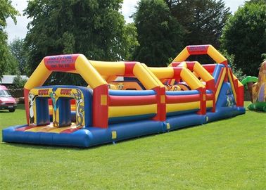 Waterproof PVC Backyard Adult Inflatable Hambatan Course Dengan EN14960