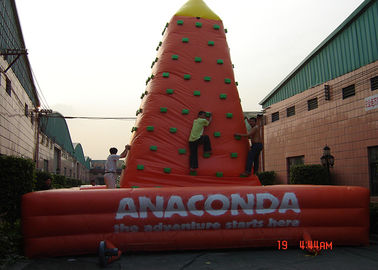 Disesuaikan Inflatable Sports Games Plastic Kids Rock Climbing Wall EN71