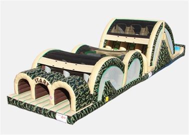 Rent Playground Inflatable Military Hambatan dengan Tiga Lajur