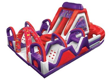 Colorful Inflatable Bouncy Obstacle Course / Kursus Assault Tiup