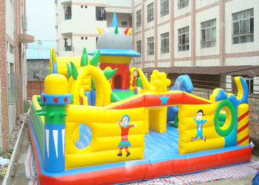 Disesuaikan Colorful Inflatable Bouncy Castle, Kids Inflatable Playground