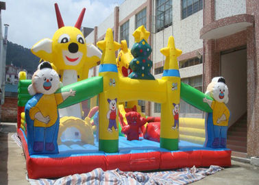 Disesuaikan Kartun Inflatable Balita Playground Dengan PVC Terpal Tahan Lama
