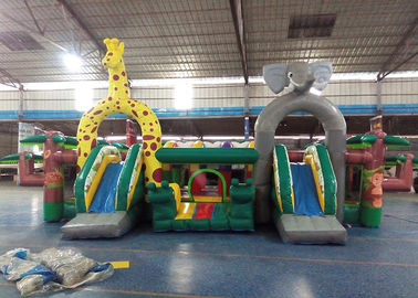 Tema Indah Hewan Inflatable Bouncy Castle / Bouncer Castle Untuk Anak-Anak
