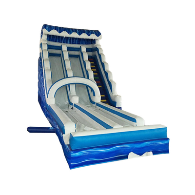 Seluncuran Taman Air Inflatable Halaman Belakang Penuh Warna Untuk Dewasa
