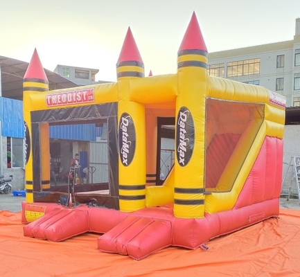 Komersial Inflatable Jumping Castle Combo Bouncer House 5mLX5mWX4mH EN71