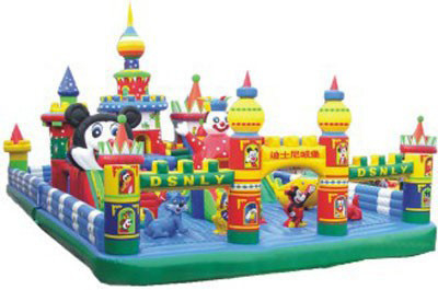 0.55mm PVC Tarpaulin Outdoor Inflatable Amusement Park Trampoline