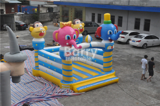 Tema Hewan Inflatable Bouncing House Anak-anak Meledakkan Bouncy Castle