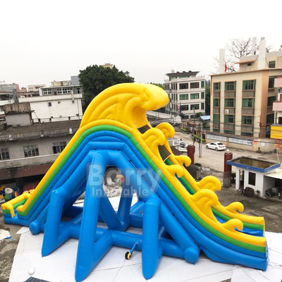 Vinyl Coated Nylon Inflatable Water Slides Fire Resistance Untuk Orang Dewasa