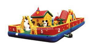 Kursus Rintangan Taman Hiburan Tiup Anak-anak Melompat Castle