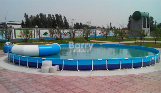 Kolam Air Portabel Wadah Ponsel Bulat Kustom Diameter 20m