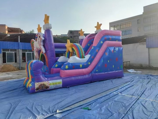 Anak-anak Komersial Tiup Bouncing Castle Paly Park Slide
