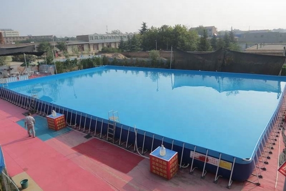 Proyek Besar Persegi Panjang Di Atas Tanah Kolam Renang Portabel Tinggi 1,5m