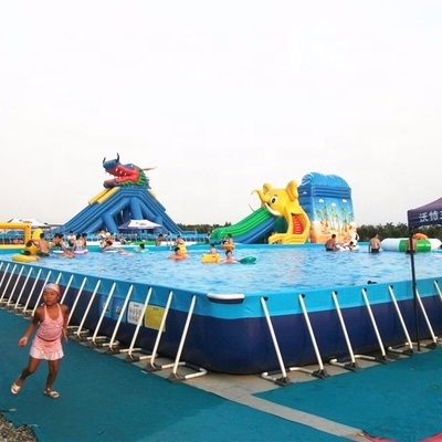 0.9mm PVC Portable Water Pool Peralatan Kolam Renang Komersial