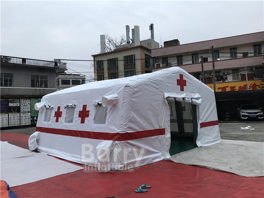 Tenda Militer Medis Tiup Terpal Udara Ketat Untuk Shelter